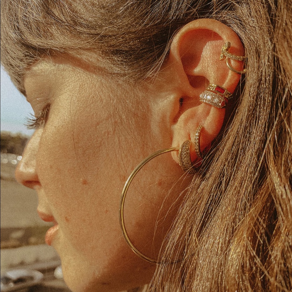 Bad B*tch Gold Hoops 55mm